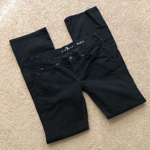 7 For All Mankind Black Bootcut Jeans